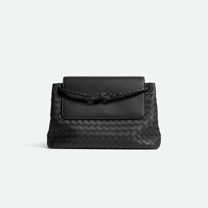 bv bottega veneta intreccio leather andiamo large shoulder bag #807715